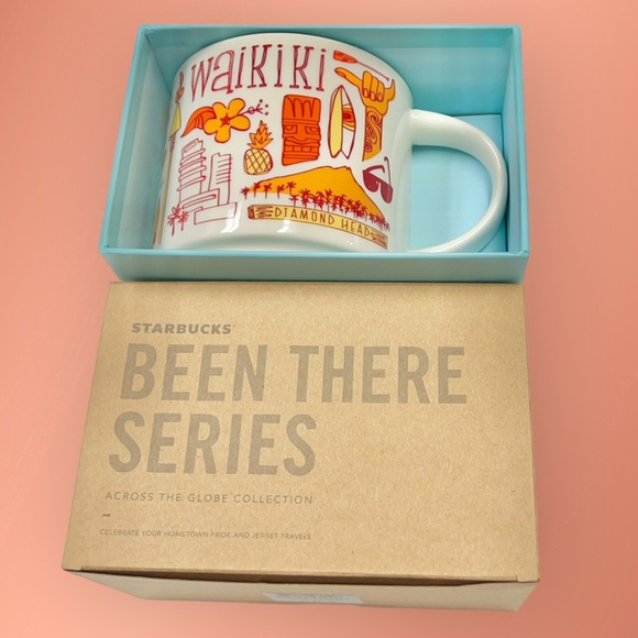 WAIKIKI Starbucks Been There Series Collectible 14oz Souvenir New Orange - Picture 8 of 8